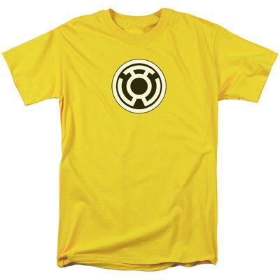 Green Lantern Sinestro Corps Logo Mens T Shirt Yellow Retro Pop Classics