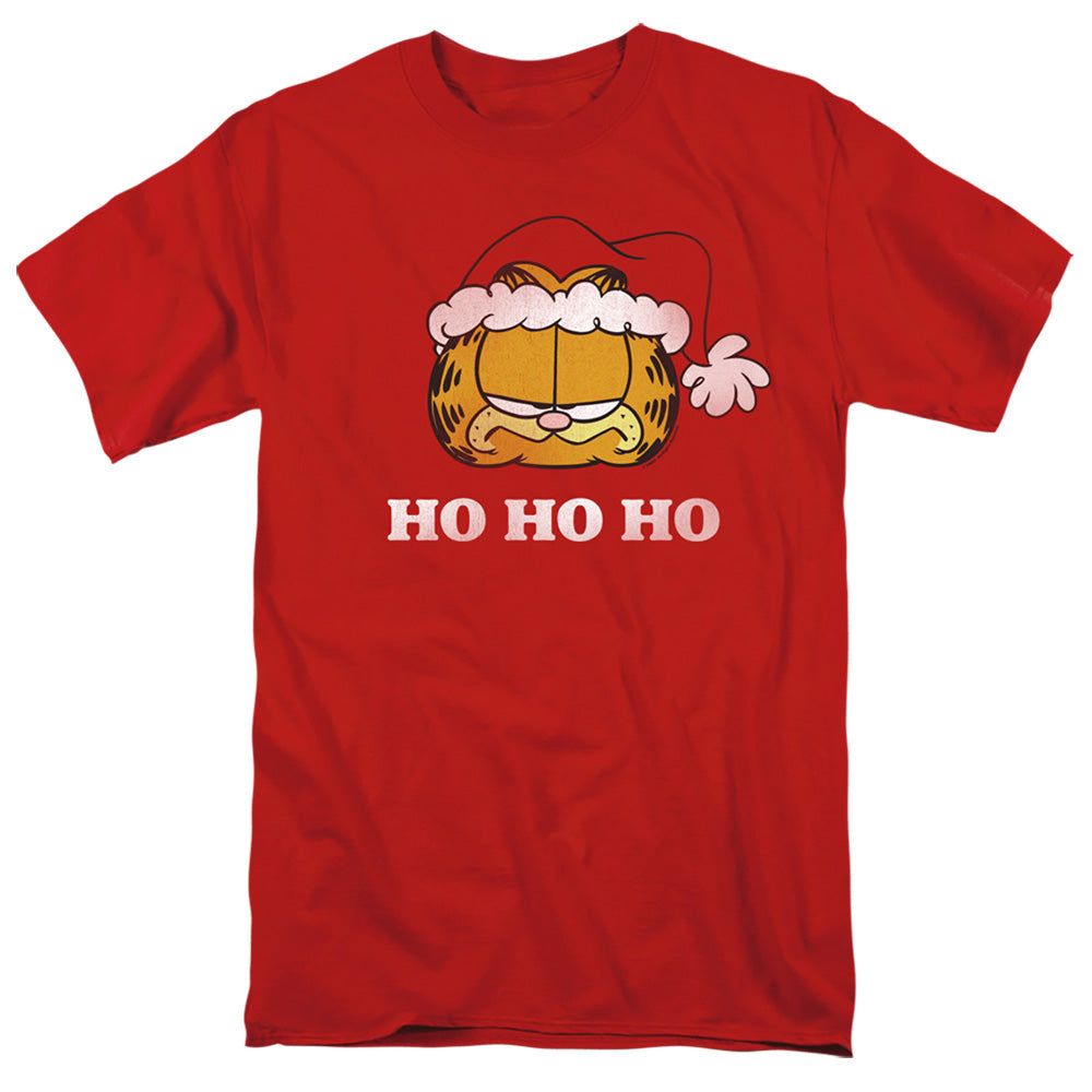 Garfield Ho Ho Ho Mens T Shirt Red Retro Pop Classics