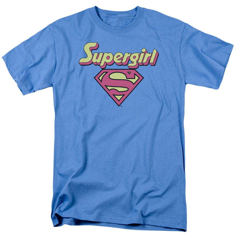 Dc Im A Supergirl Mens T Shirt Carolina Blue Retro Pop Classics