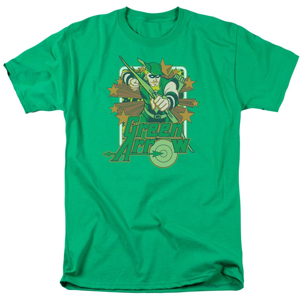 Dc Green Arrow Stars Mens T Shirt Kelly Green Retro Pop Classics