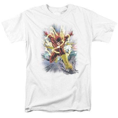 The Flash Brightest Day Mens T Shirt White Retro Pop Classics