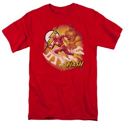 The Flash Lightning Fast Mens T Shirt Red Retro Pop Classics