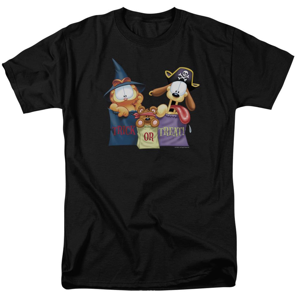 Garfield Grab Bags Mens T Shirt Black Retro Pop Classics