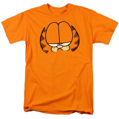 Garfield Big Head Mens T Shirt Orange Retro Pop Classics