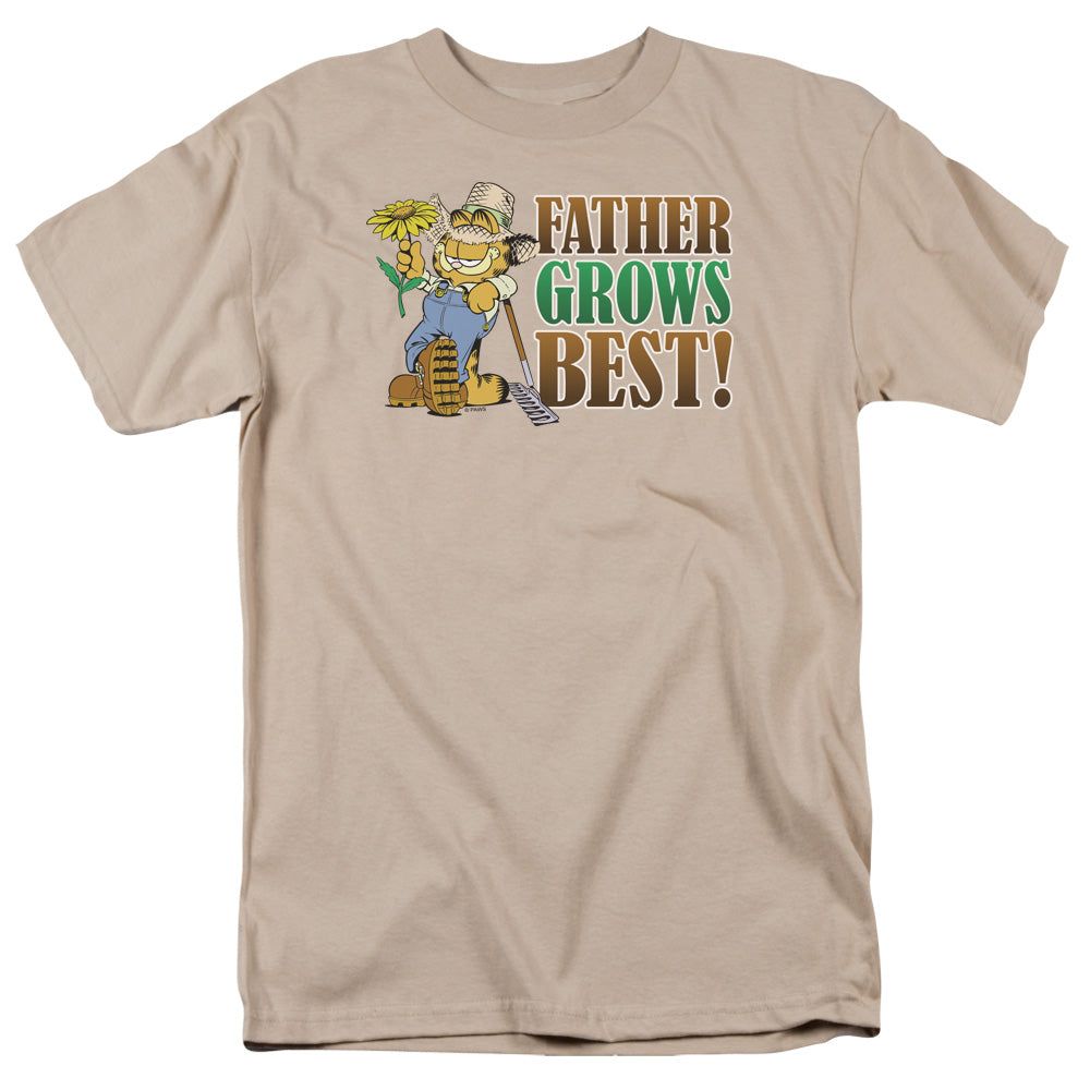 Garfield Father Grows Best Mens T Shirt Sand Retro Pop Classics