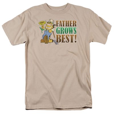 Garfield Father Grows Best Mens T Shirt Sand Retro Pop Classics