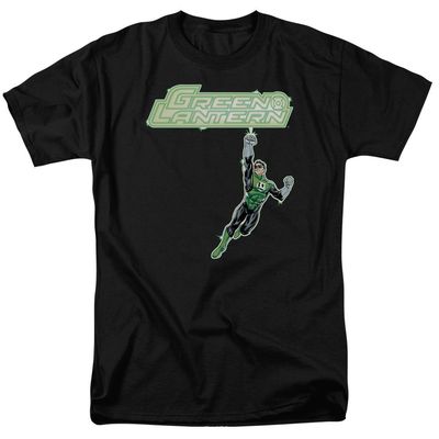 Green Lantern Energy Construct Logo Mens T Shirt Black Retro Pop Classics