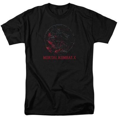 Mortal Kombat X Bloody Seal Mens T Shirt Black Retro Pop Classics