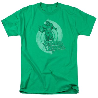 Green Lantern Power Mens T Shirt Kelly Green Retro Pop Classics
