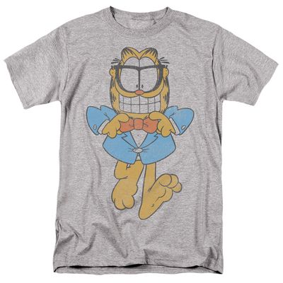Garfield Dapper Cat Mens T Shirt Athletic Heather Retro Pop Classics