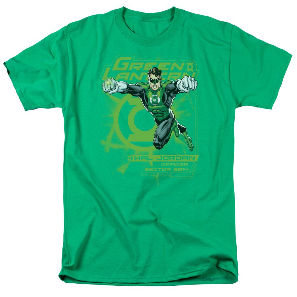 Green Lantern Sector 2814 Mens T Shirt Kelly Green Retro Pop Classics