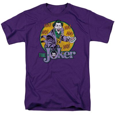 Dc The Joker Mens T Shirt Purple Retro Pop Classics