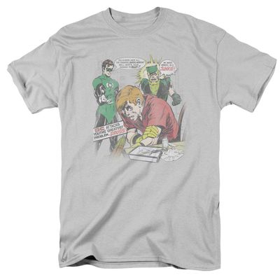 Green Lantern Speedy Junkie Mens T Shirt Silver Retro Pop Classics