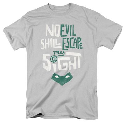 Green Lantern My Sight Mens T Shirt Silver Retro Pop Classics