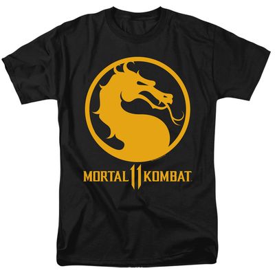 Mortal Kombat 11 Dragon Logo Mens T Shirt Black Retro Pop Classics