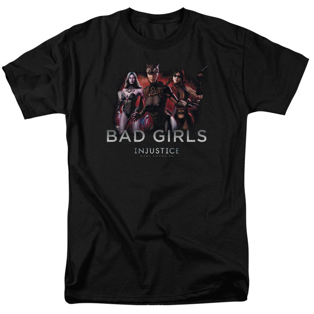 Injustice Gods Among Us Bad Girls Mens T Shirt Black Retro Pop Classics