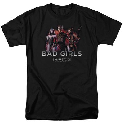 Injustice Gods Among Us Bad Girls Mens T Shirt Black Retro Pop Classics