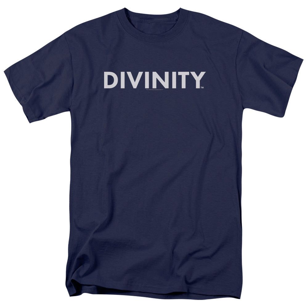 Valiant Divinity Logo Mens T Shirt Navy Blue Retro Pop Classics