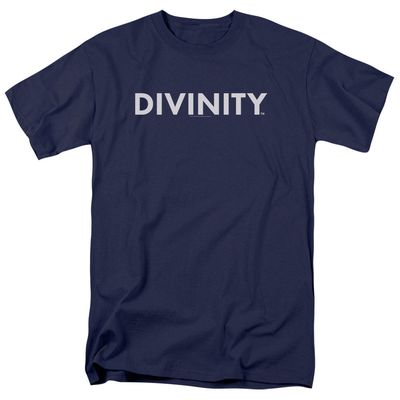 Valiant Divinity Logo Mens T Shirt Navy Blue Retro Pop Classics