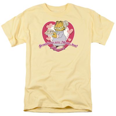 Garfield Dont Forget Grandma Mens T Shirt Yellow Retro Pop Classics
