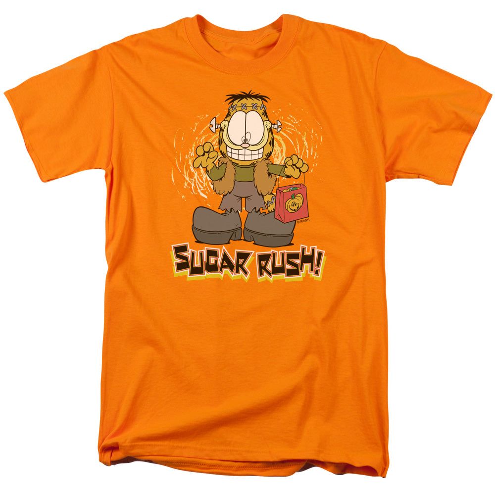 Garfield Sugar Rush Mens T Shirt Orange Retro Pop Classics