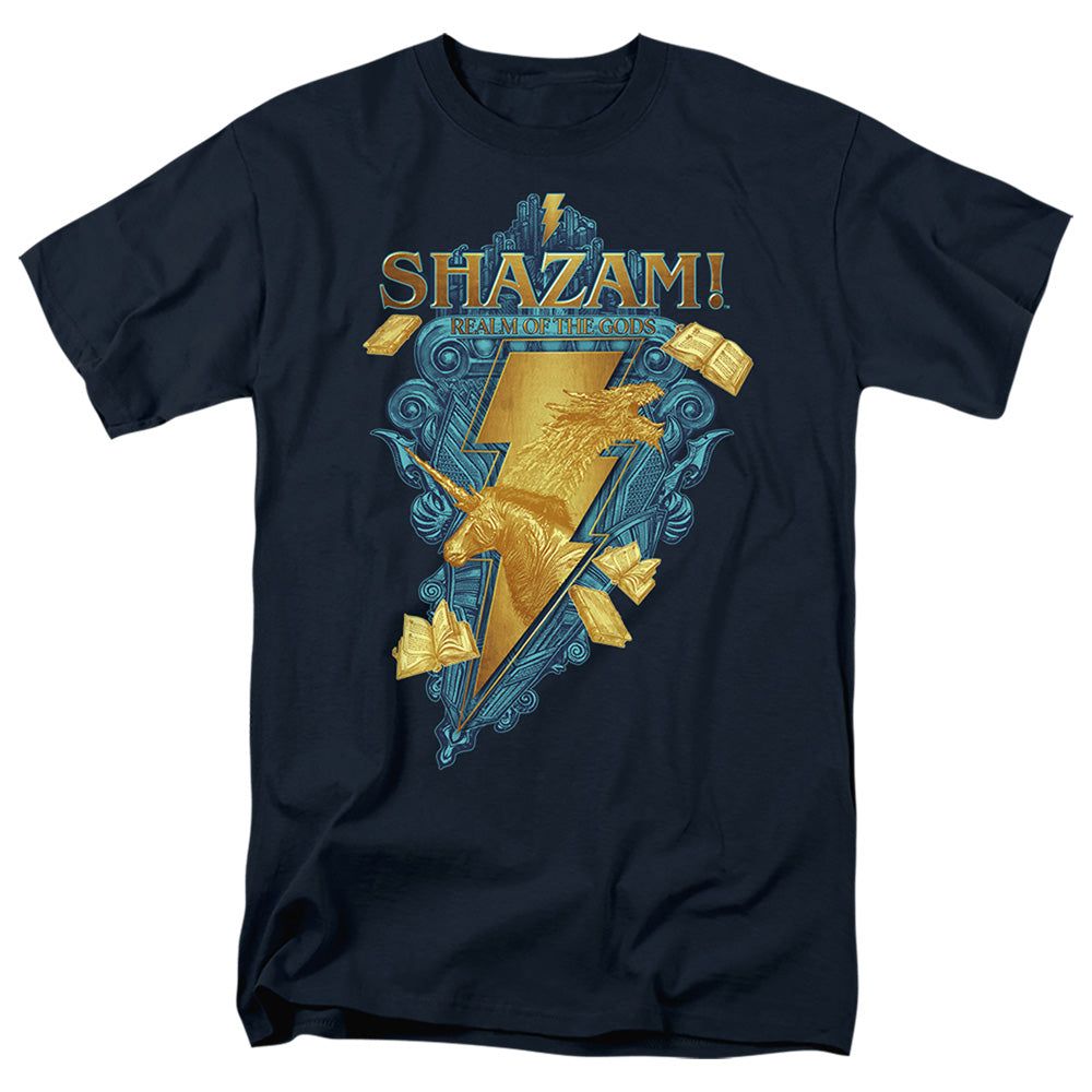 Shazam! Fury Of The Gods Big Blue Seal Mens T Shirt Navy Retro Pop Classics