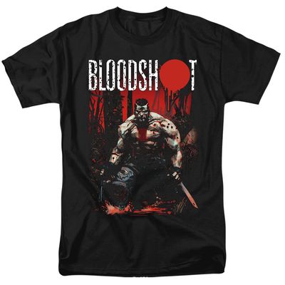 Bloodshot Welcome To The Jungle Mens T Shirt Black Retro Pop Classics