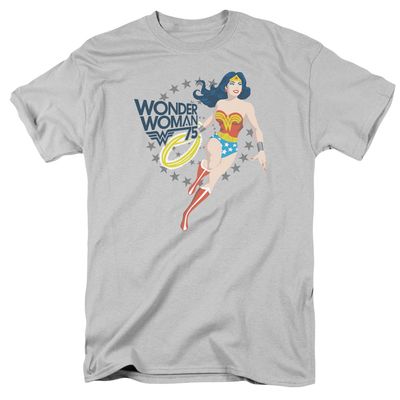 Wonder Woman Simple 75 Mens T Shirt Silver Retro Pop Classics