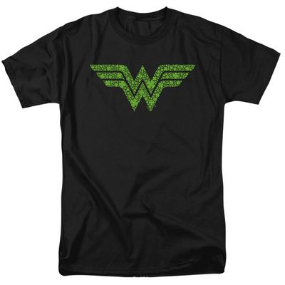 Wonder Woman St. Patrick&#39;S Day Shamrock Logo Mens T Shirt Black Retro Pop Classics