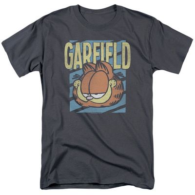 Garfield Rad Garfield Mens T Shirt Charcoal Retro Pop Classics
