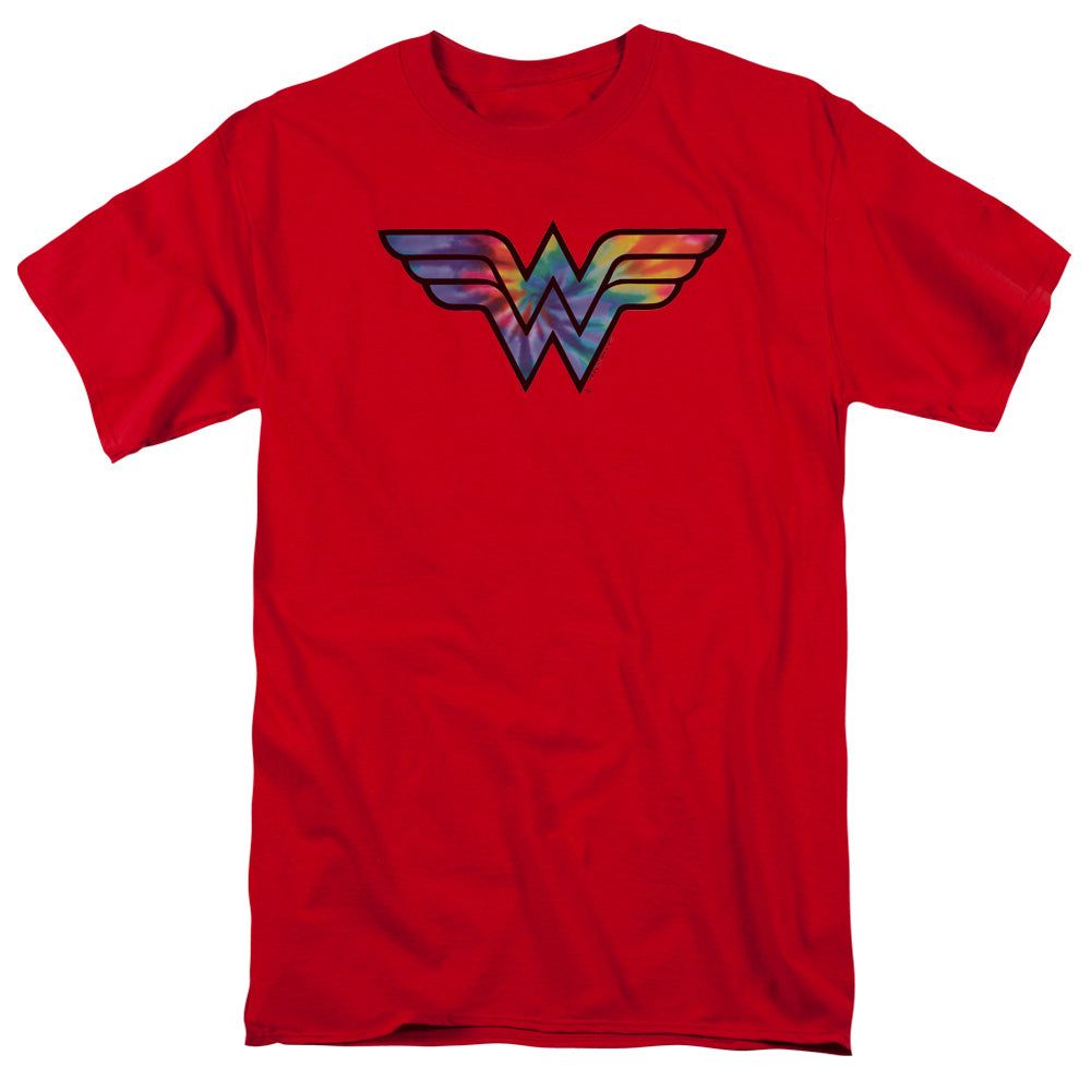 Dc Wonder Woman Wonder Woman Tie Dye Logo Mens T Shirt Red Retro Pop Classics