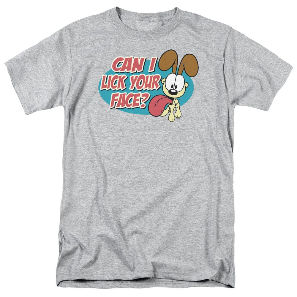 Garfield Question Mens T Shirt Athletic Heather Retro Pop Classics