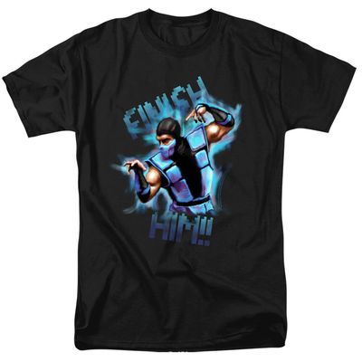Mortal Kombat Klassic Finish Him!! Mens T Shirt Black Retro Pop Classics