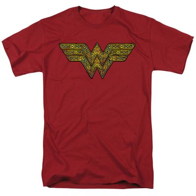 Dc Wonder Woman Celtic Wonder Mens T Shirt Cardinal Retro Pop Classics