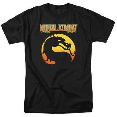 Mortal Kombat Klassic Logo Mens T Shirt Black Retro Pop Classics
