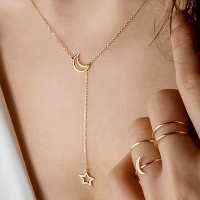 Collier lune et étoile