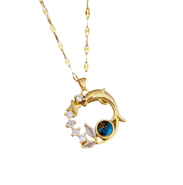 Collier Constellation Dauphin, Collection Planète étoilée