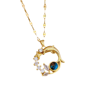 Collier Constellation Dauphin, Collection Planète étoilée