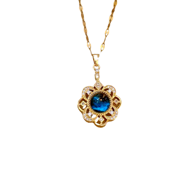Collier Fleur Dryade Scintillante, Collection Planète étoilée