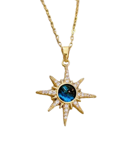 Collier Etoile Brillante, Collection Planète étoilée