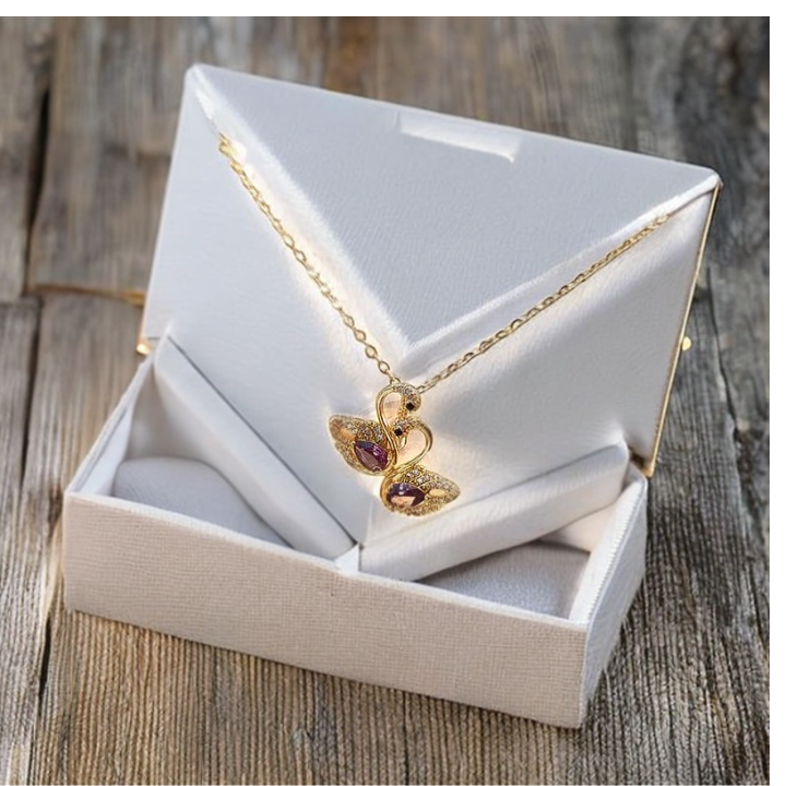Collier en acier inoxydable serti de Zircon MN2