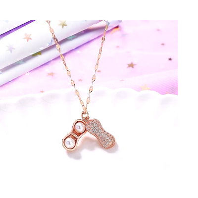 Collier en acier inoxydable serti de Zircon MN5