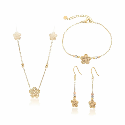 Parure de Bijoux en acier inoxydable 3 Pièces XU5