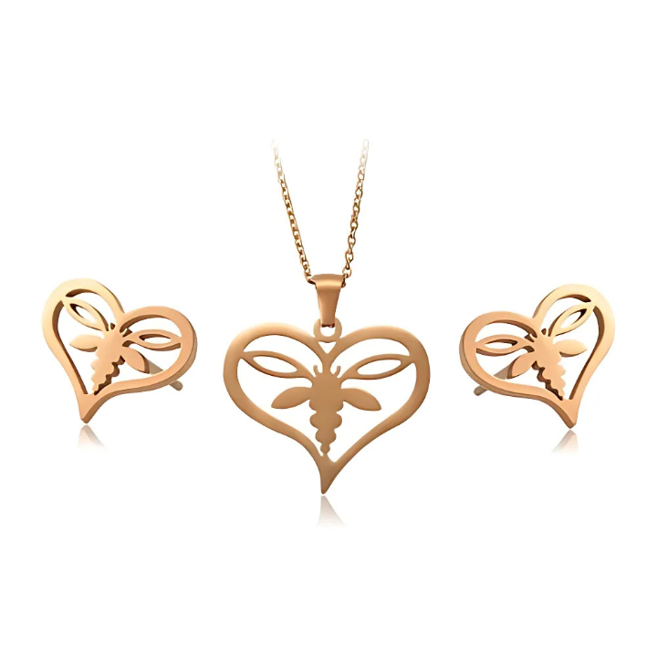 Parure de Bijoux en acier inoxydable 2 Pièces XU6