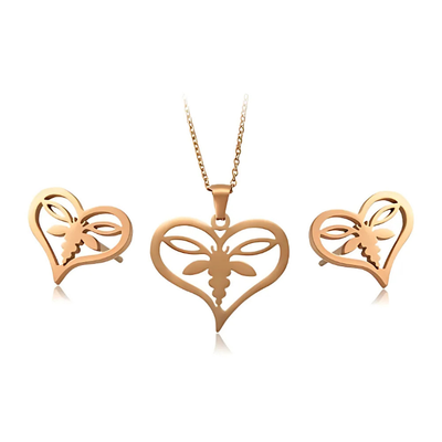 Parure de Bijoux en acier inoxydable 2 Pièces XU6
