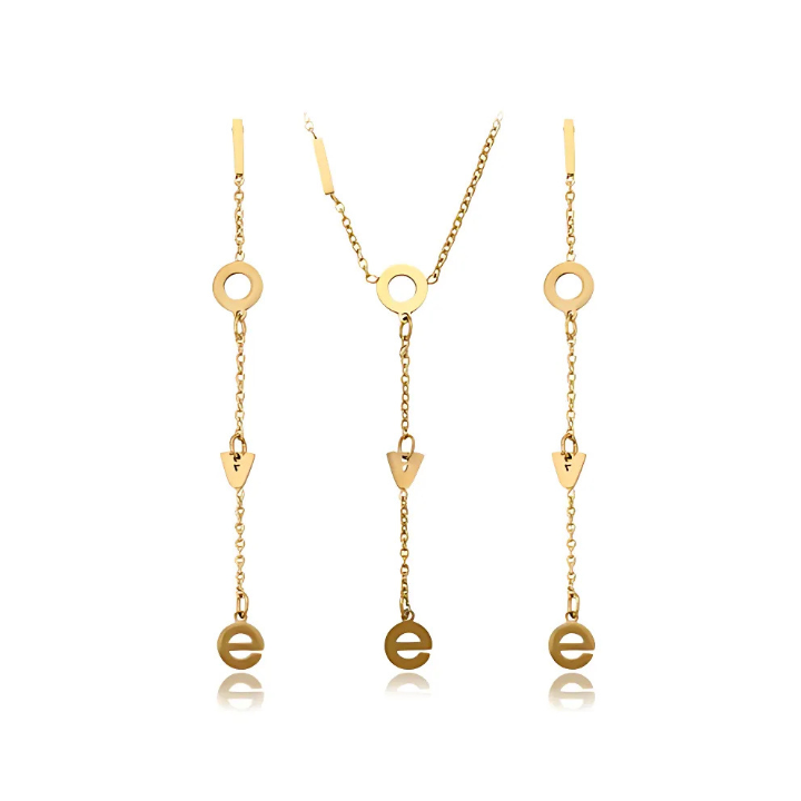 Parure de Bijoux en acier inoxydable 2 Pièces XU7