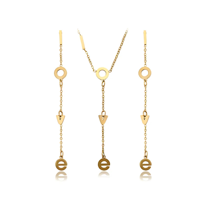 Parure de Bijoux en acier inoxydable 2 Pièces XU7