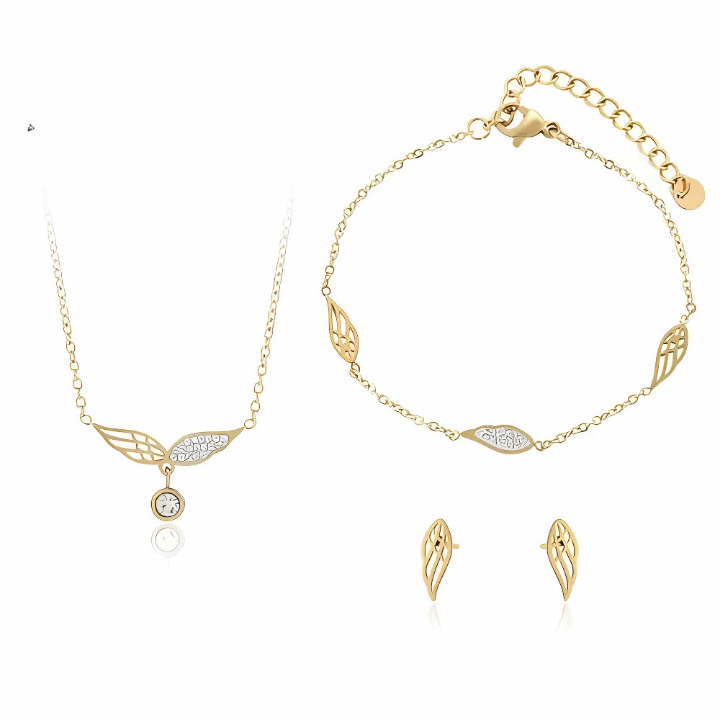 Parure de Bijoux en acier inoxydable 3 Pièces XU13