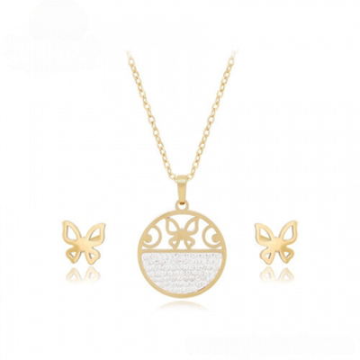 Parure de Bijoux en acier inoxydable 2 Pièces XU16