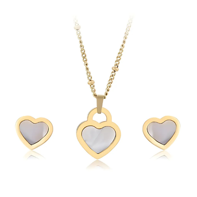 Parure de Bijoux en acier inoxydable 2 Pièces XU17